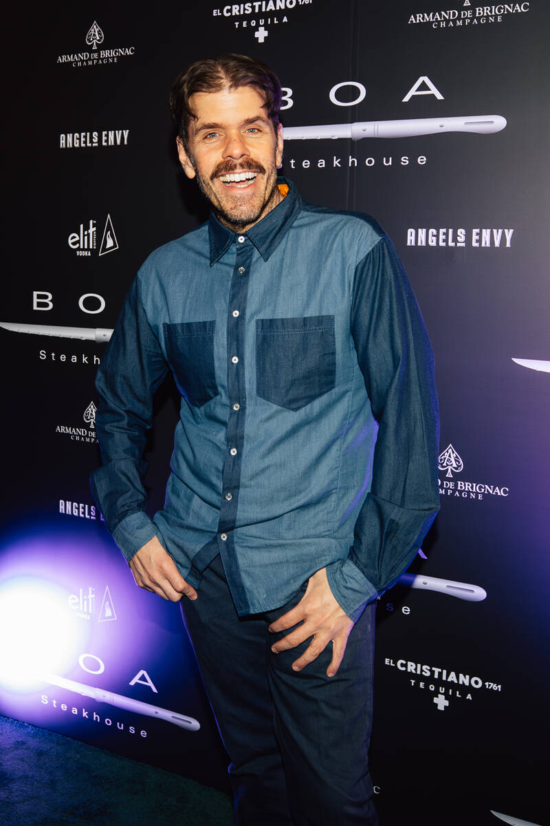 Perez Hilton during the grand opening party for Boa Steakhouse at the Venetian-Palazzo Saturday ...