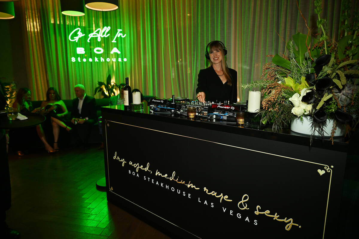 A general view of atmosphere at BOA Steakhouse grand opening at Grand Canal Shoppes at Venetian ...