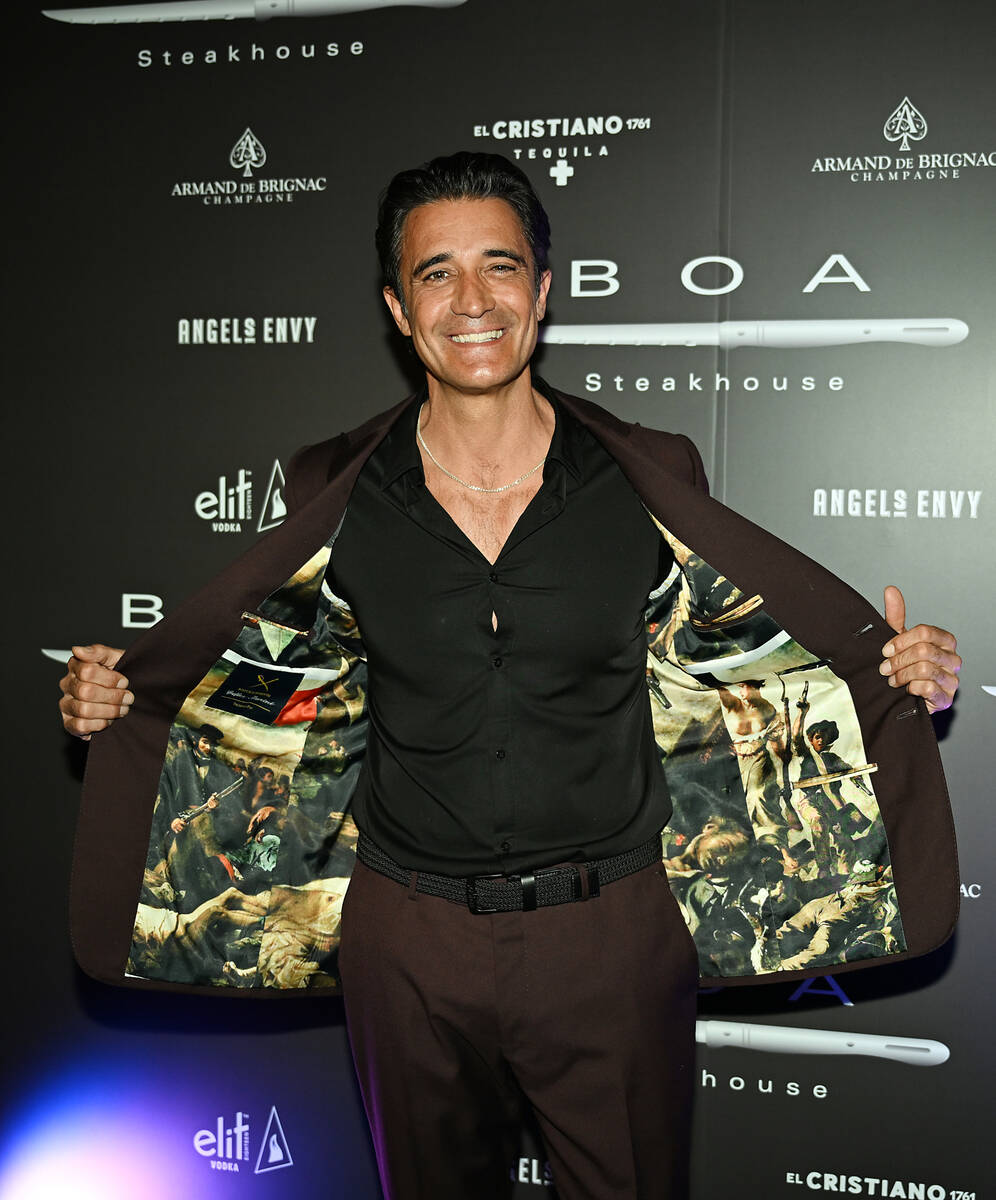 Gilles Marini arrives at BOA Steakhouse grand opening at Grand Canal Shoppes at Venetian Las Ve ...