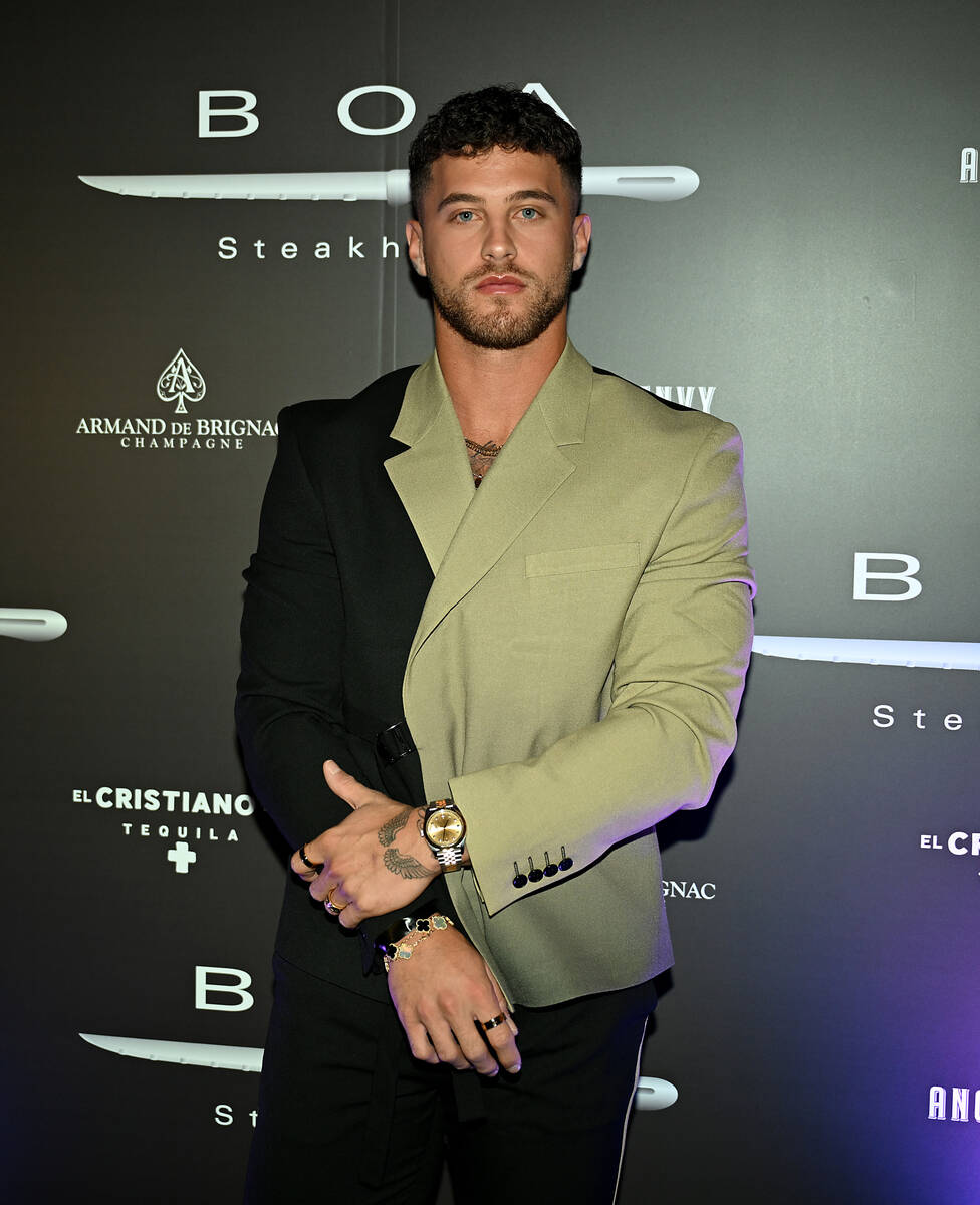 LAS VEGAS, NEVADA - NOVEMBER 08: Josh "Goldy" Goldstein arrives at BOA Steakhouse gra ...