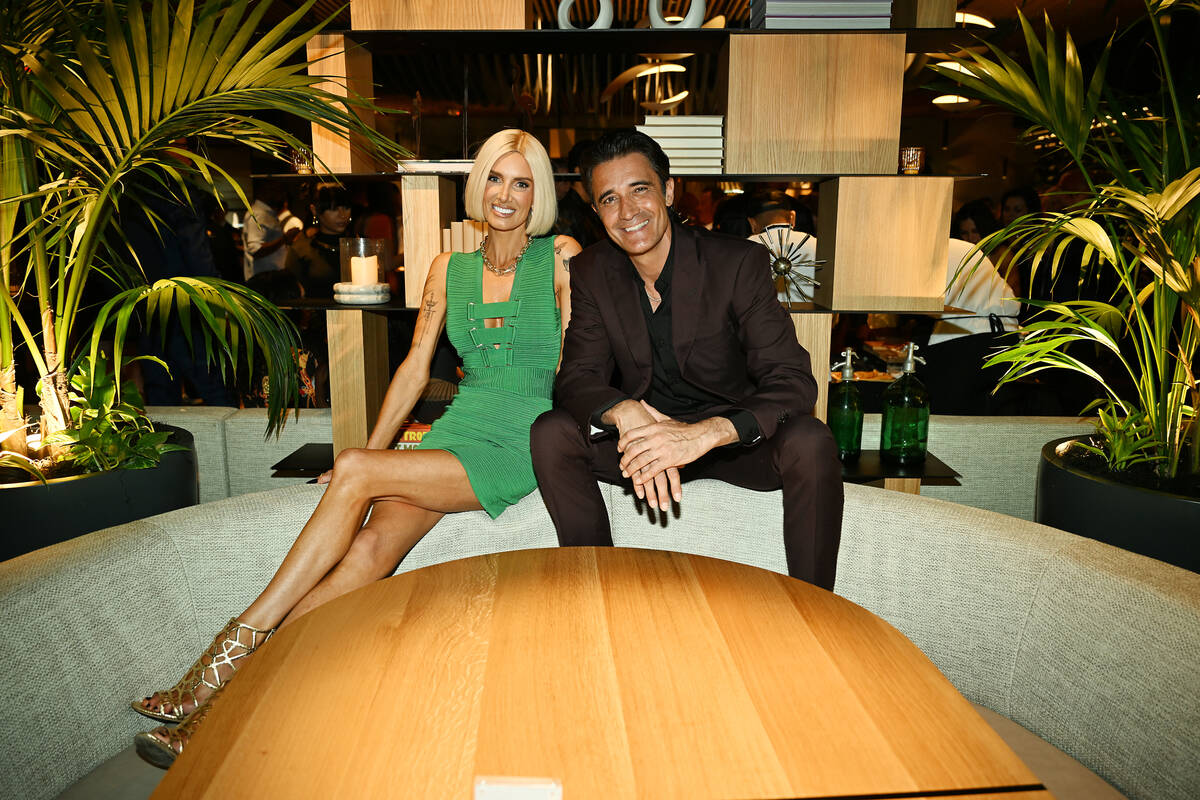 Nicole Young and Gilles Marini attend BOA Steakhouse grand opening at Grand Canal Shoppes at Ve ...