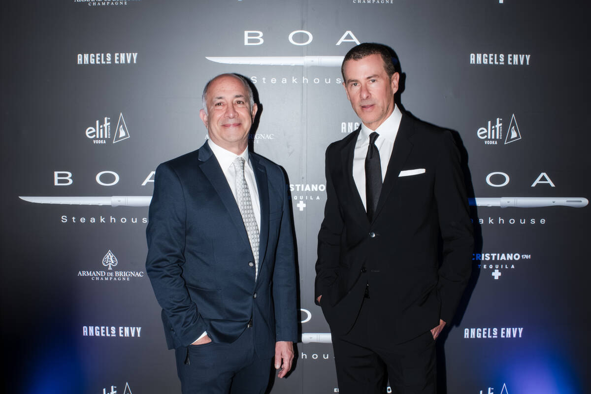Owners of Innovative Dining Group, Phiiip Cummins and Lee Maen, take to the red carpet during t ...