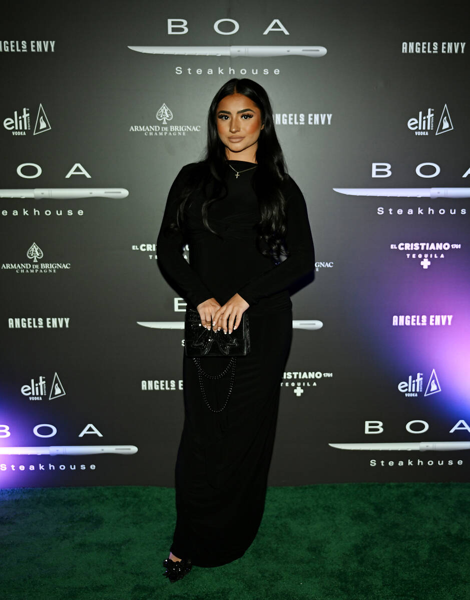 Tatiana "Tati" McQuai arrives at BOA Steakhouse grand opening at Grand Canal Shoppes at Venetia ...