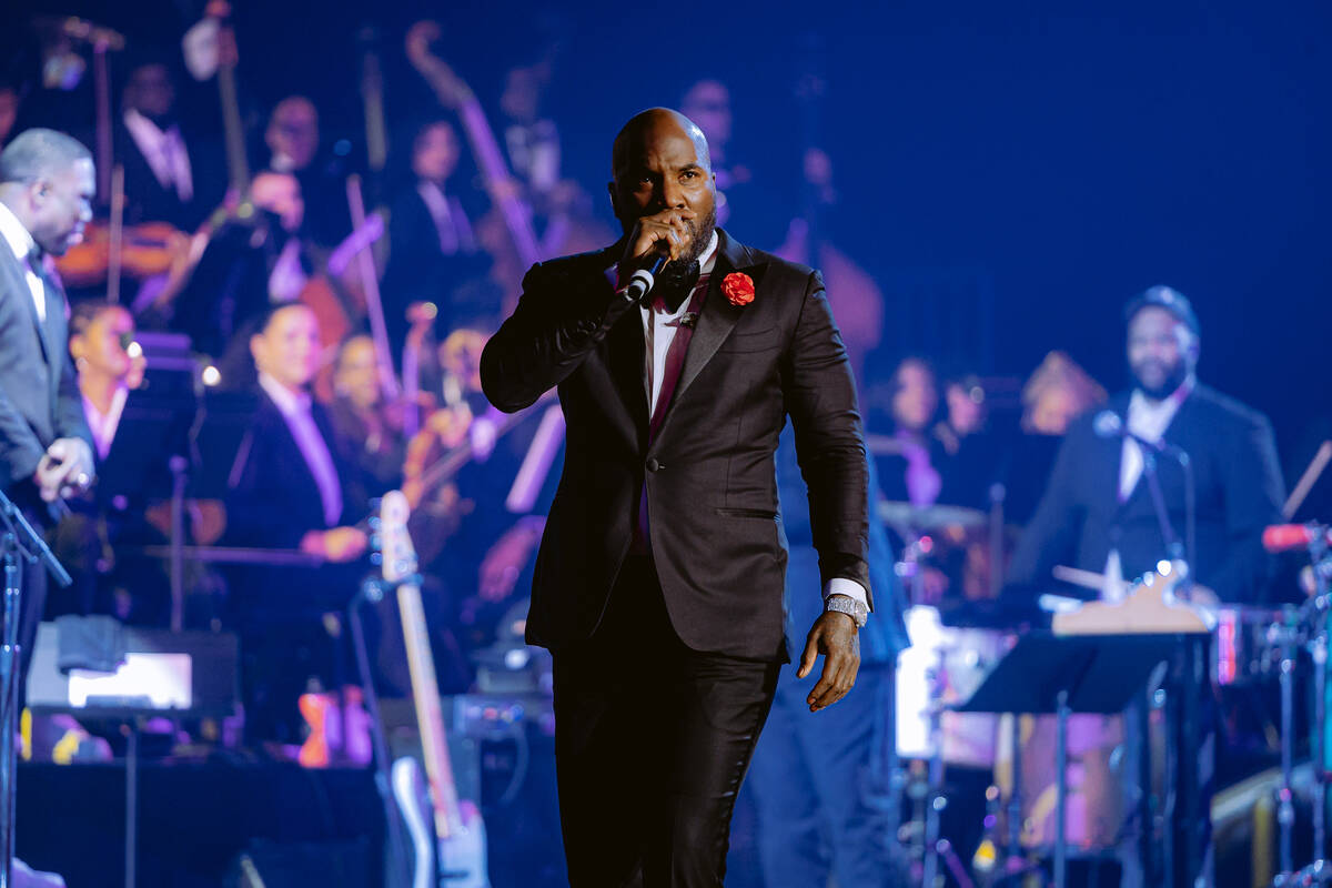 Hip-hop superstar Jeezy is shown during his show at at PH Live at Planet Hollywood on Saturday, ...