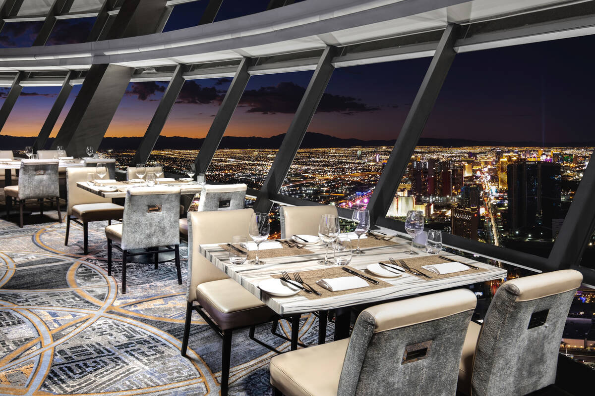 Top of the World Steakhouse at The Strat on the Las Vegas Strip ranks among the top 100 indepen ...