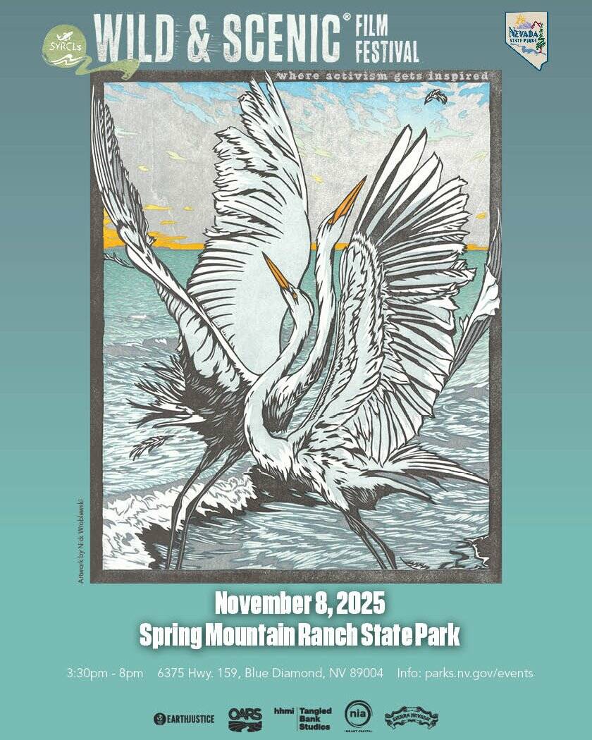 The poster for Wild & Scenic Film Festival. (Spring Mountain Ranch State Park)