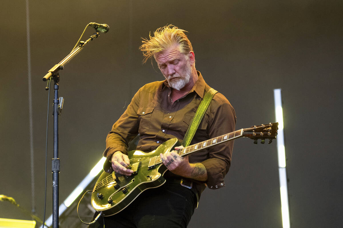 Josh Homme of Queens of the Stone Age performs during BottleRock Napa Valley on Sunday, May 26, ...