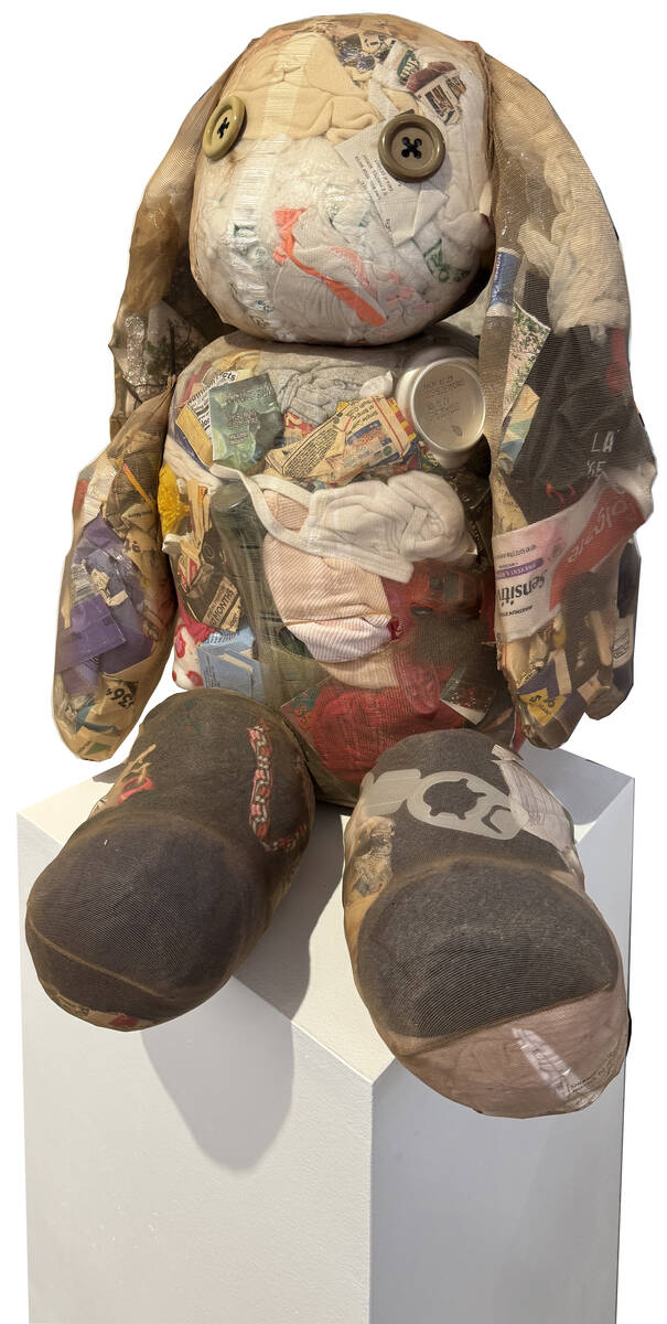 "Disclosure and Catharsis," an upcycled artwork by Chala Escobar. (Slonina Artspace)