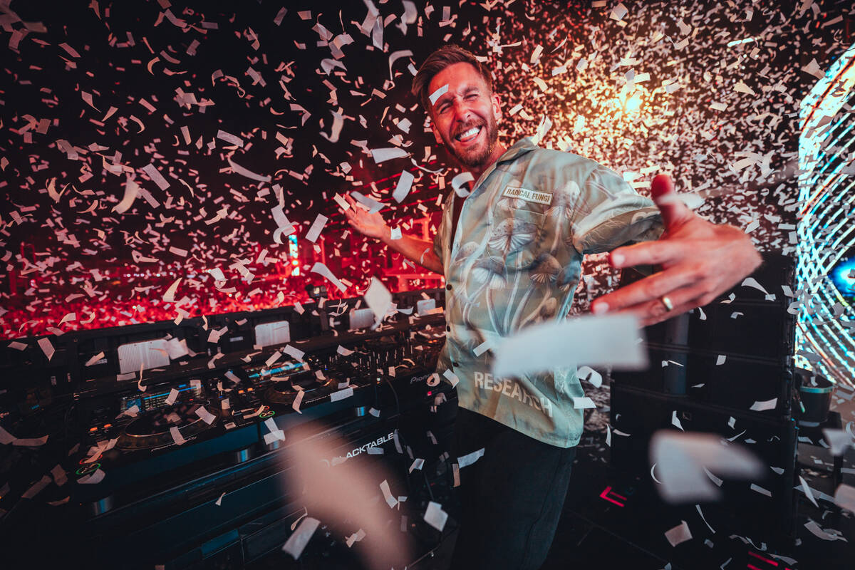 Superstar DJ Calvin Harris is returning to the Strip in a two-year residency at XS Nightclub an ...