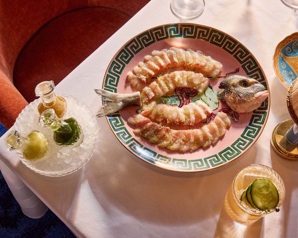 Whole Mediterranean sea bream from Carbone Riviera, opening on Nov. 7, 2025, on the shores of t ...