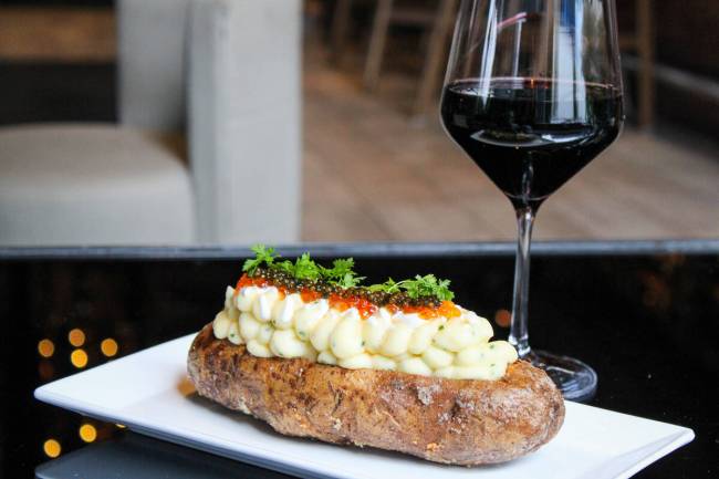 The BOA “Boujee” Twice Baked Potato at BOA Steakhouse. (BOA Steakhouse)