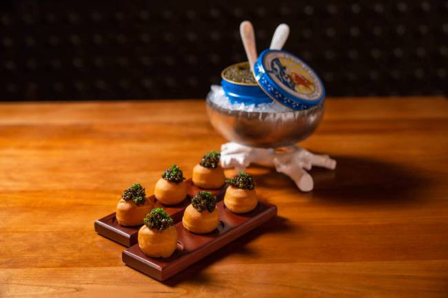 Caviar Jelly Doughnuts at Stripsteak. (MGM Resorts International)
