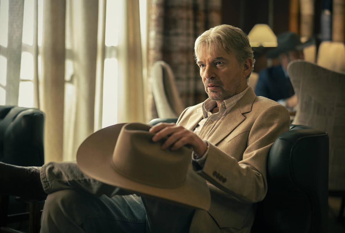 Billy Bob Thornton as Tommy Norris in Landman episode 1, season 2, streaming on Paramount+. (Em ...