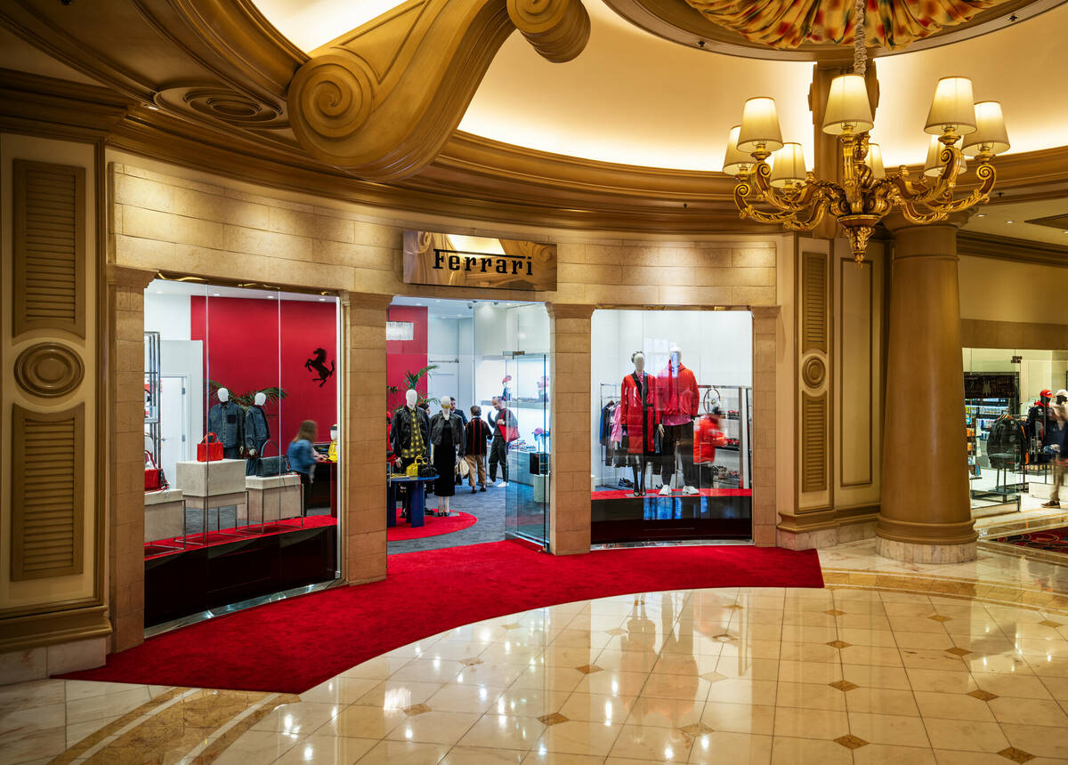 The Ferrari Boutique is open through Dec. 31 in Bellagio. (MGM Resorts International)