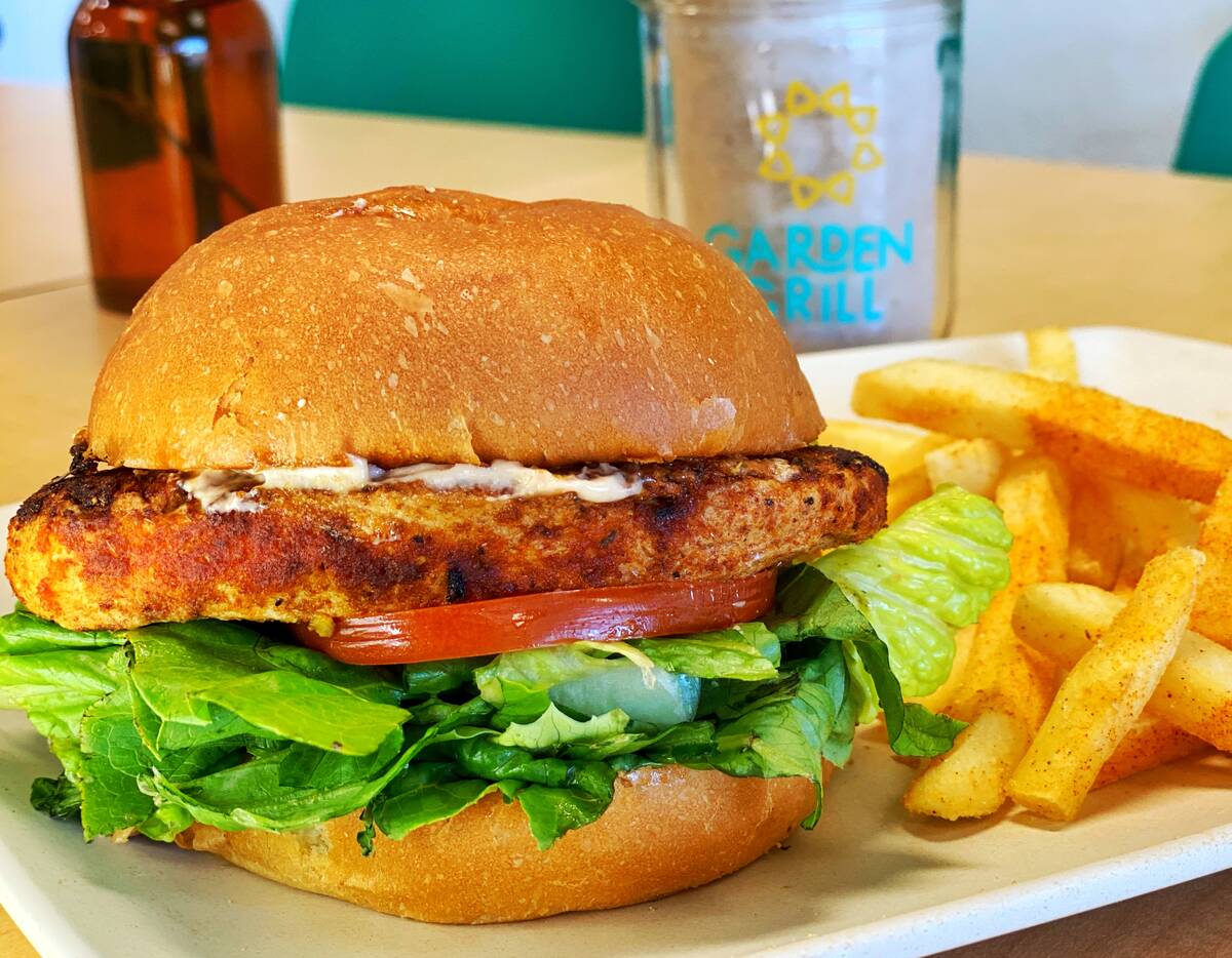 A vegan crisp chick'n sandwich from Garden Grill in Las Vegas. (Garden Grill)