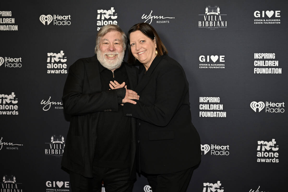 Steve Wozniak and Janet Hill attend as Villa Bibbiani presents the inaugural Not Alone Awards, ...