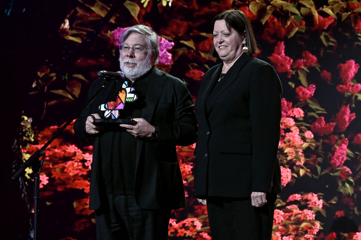 Steve Wozniak and Janet Hill speak onstage as Villa Bibbiani presents the inaugural Not Alone A ...