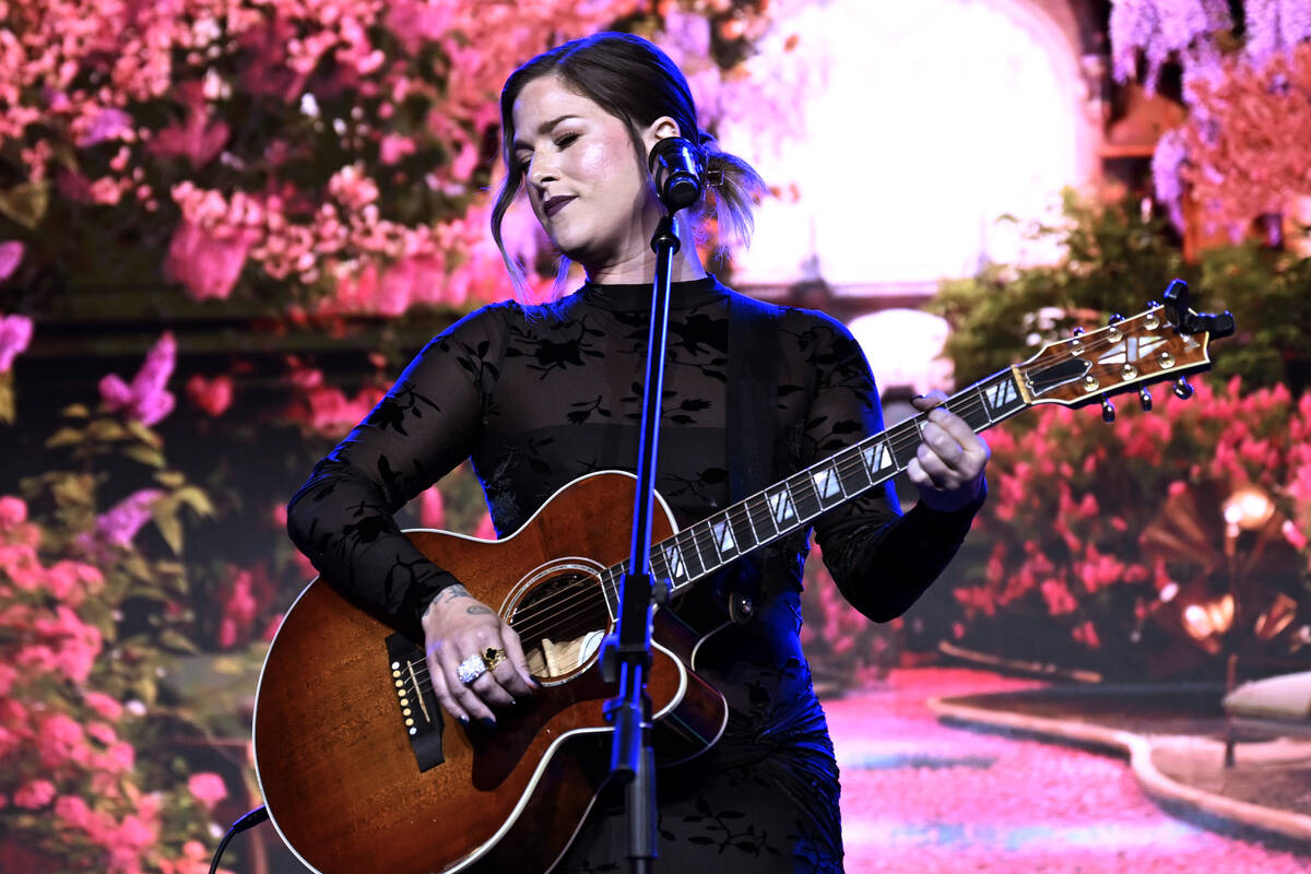Cassadee Pope performs onstage as Villa Bibbiani presents the inaugural Not Alone Awards, co-ho ...