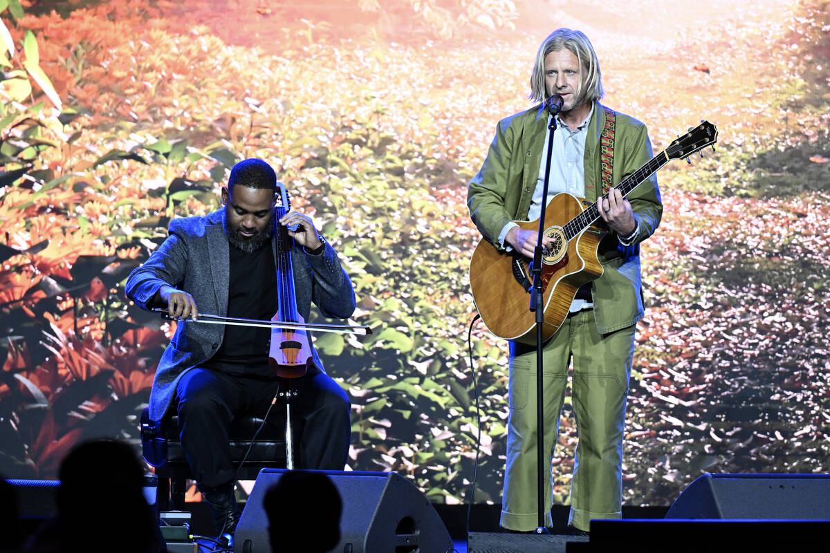 Keith Tutt and Jon Foreman perform onstage as Villa Bibbiani presents the inaugural Not Alone A ...