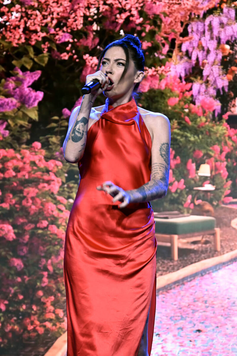 Bishop Briggs performs onstage as Villa Bibbiani presents the inaugural Not Alone Awards, co-ho ...