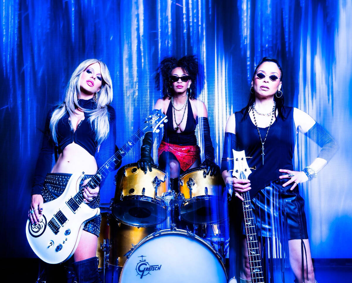 From left, The Power 3 is shown in a promotional photo: Orianthi, Cindy Blackman Santana and Rh ...