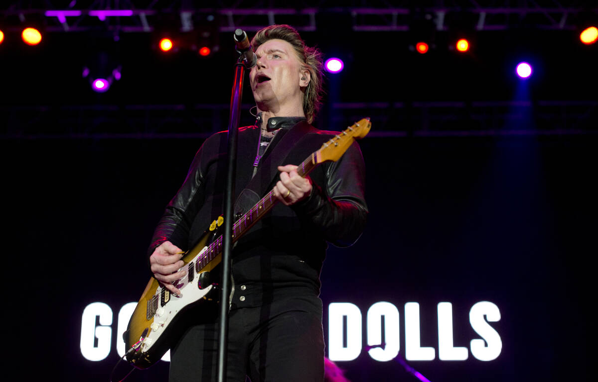 John Rezeznik of the Goo Goo Dolls performs after the 5K portion of the Rock ‘n’ ...