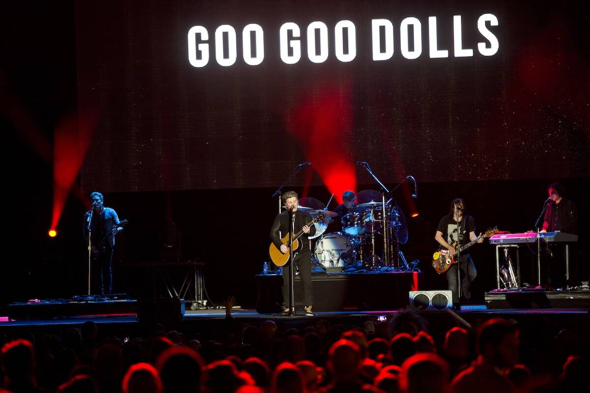The Goo Goo Dolls perform after the 5K portion of the Rock ‘n’ Roll Las Vegas Mar ...