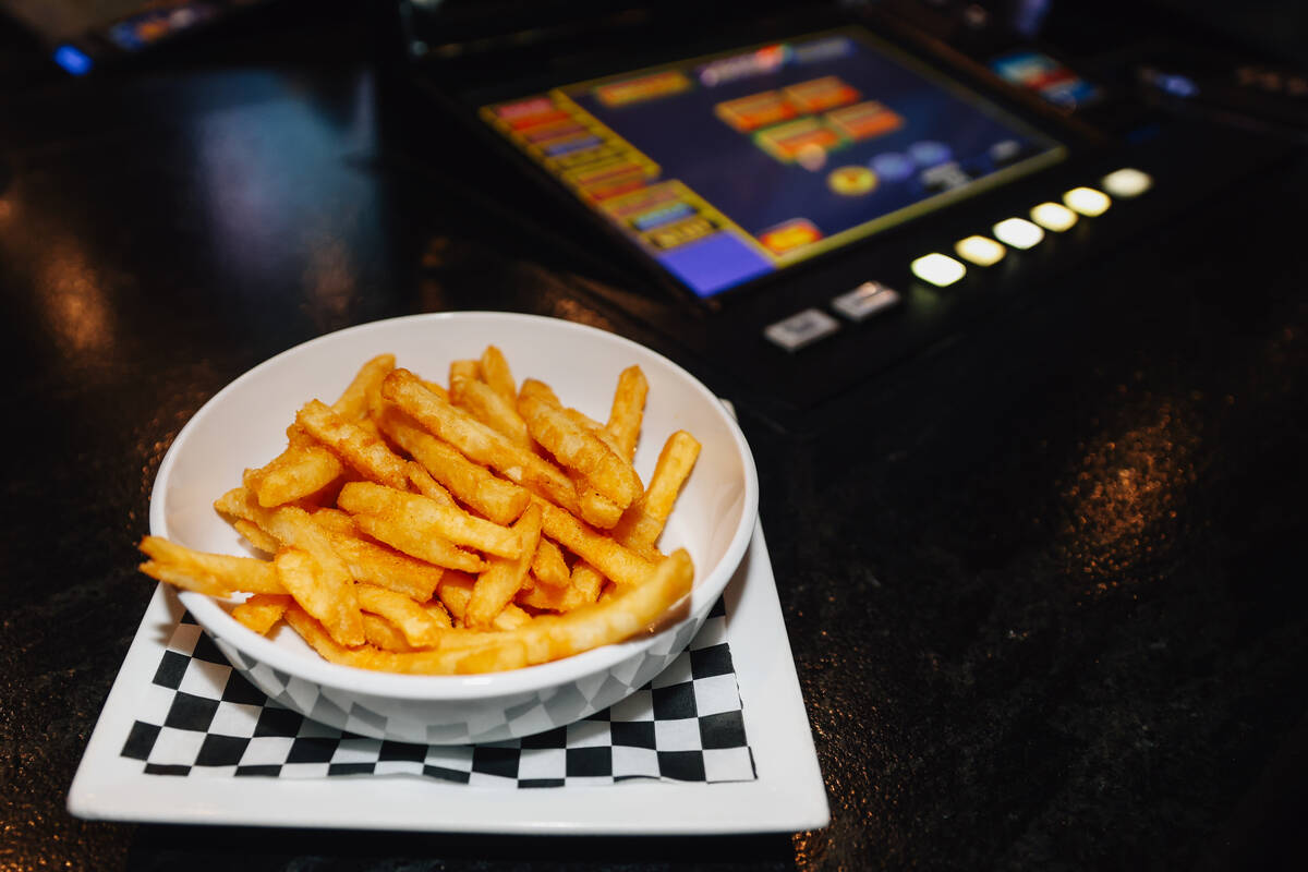 Fries at Born and Raised on Wednesday, Nov. 19, 2025, in Las Vegas. (Madeline Carter/Las Vegas ...