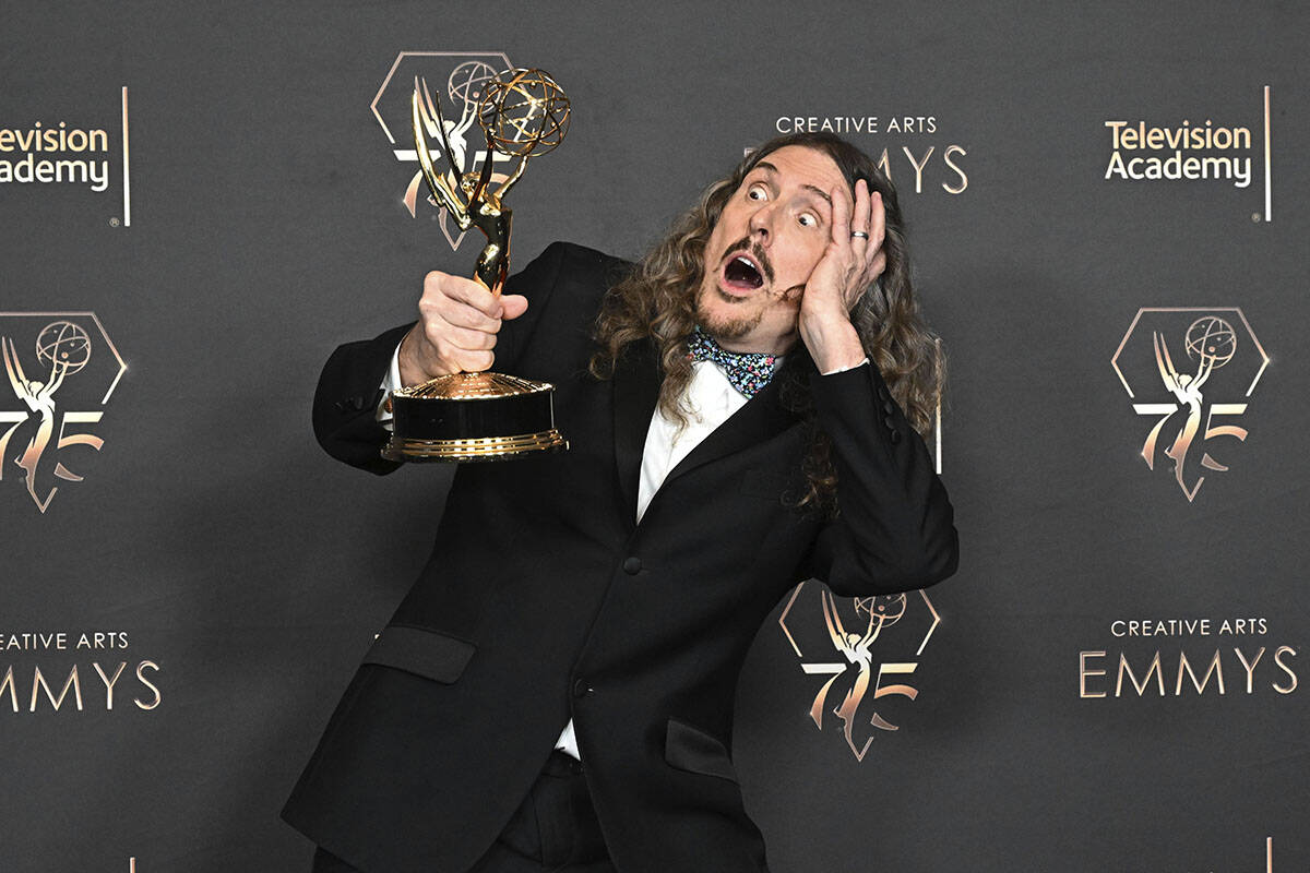 "Weird Al" Yankovic at the Television Academy's 75th Creative Arts Emmy Awards at the Peacock T ...