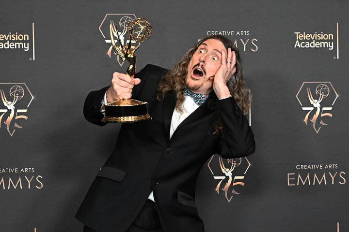 "Weird Al" Yankovic at the Television Academy's 75th Creative Arts Emmy Awards at the Peacock T ...
