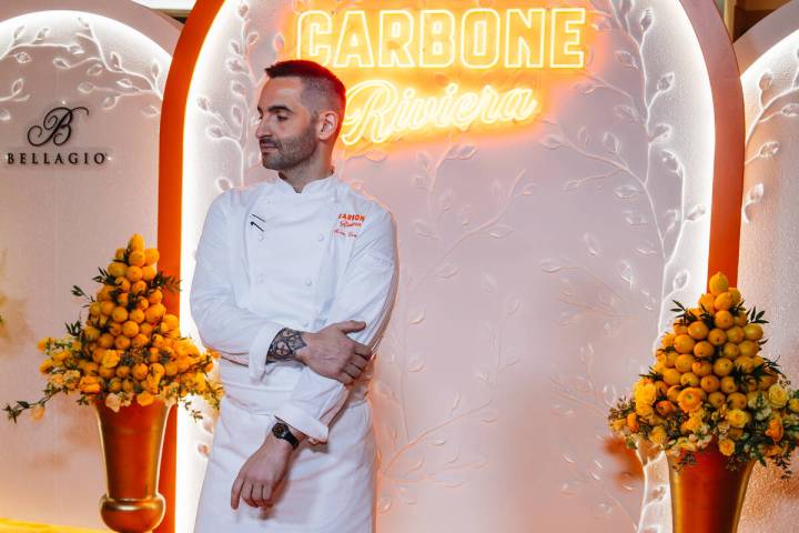 Mario Carbone during the grand opening of Carbone Riviera at the Bellagio Thursday, Nov. 20, 20 ...