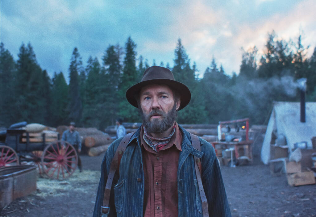 This image released by Netflix shows Joel Edgerton in a scene from "Train Dreams." (N ...