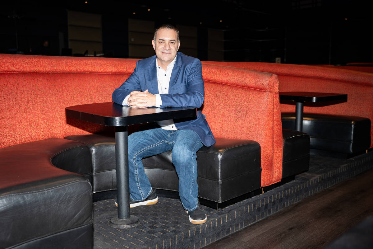 South Point Entertainment Director Michael Libonati sits for a portrait in the South Point Show ...