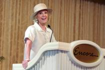 Elaine Wynn speaks at the Ultimate All-Star Interactive Luncheon at Encore during Vegas Uncorkd ...