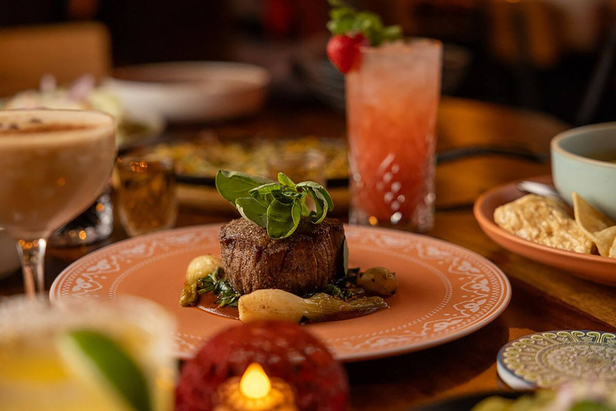 An 8-ounce filet with poblano cream at Case de Juliette, which is hosting a holiday pop-up thro ...