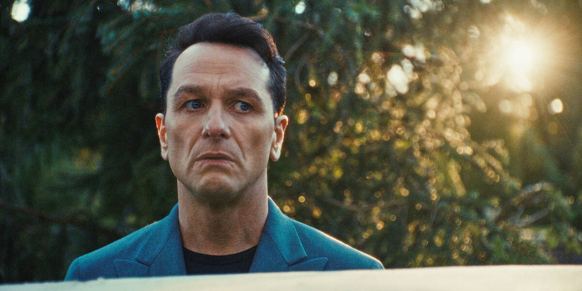 This image released by Netflix shows Matthew Rhys in a scene from "The Beast in Me." ...