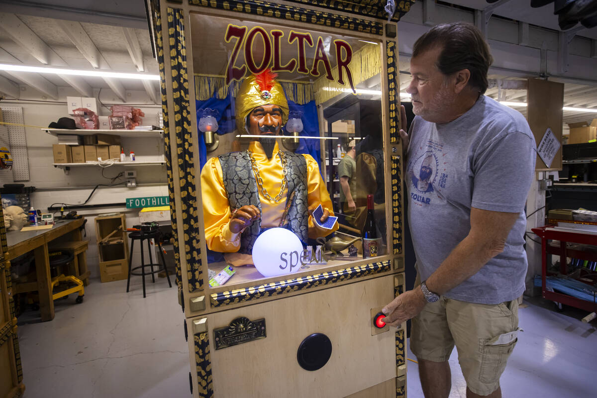 Olaf Stanton, president and CEO of Characters Unlimited, which produces life-size animatronic f ...