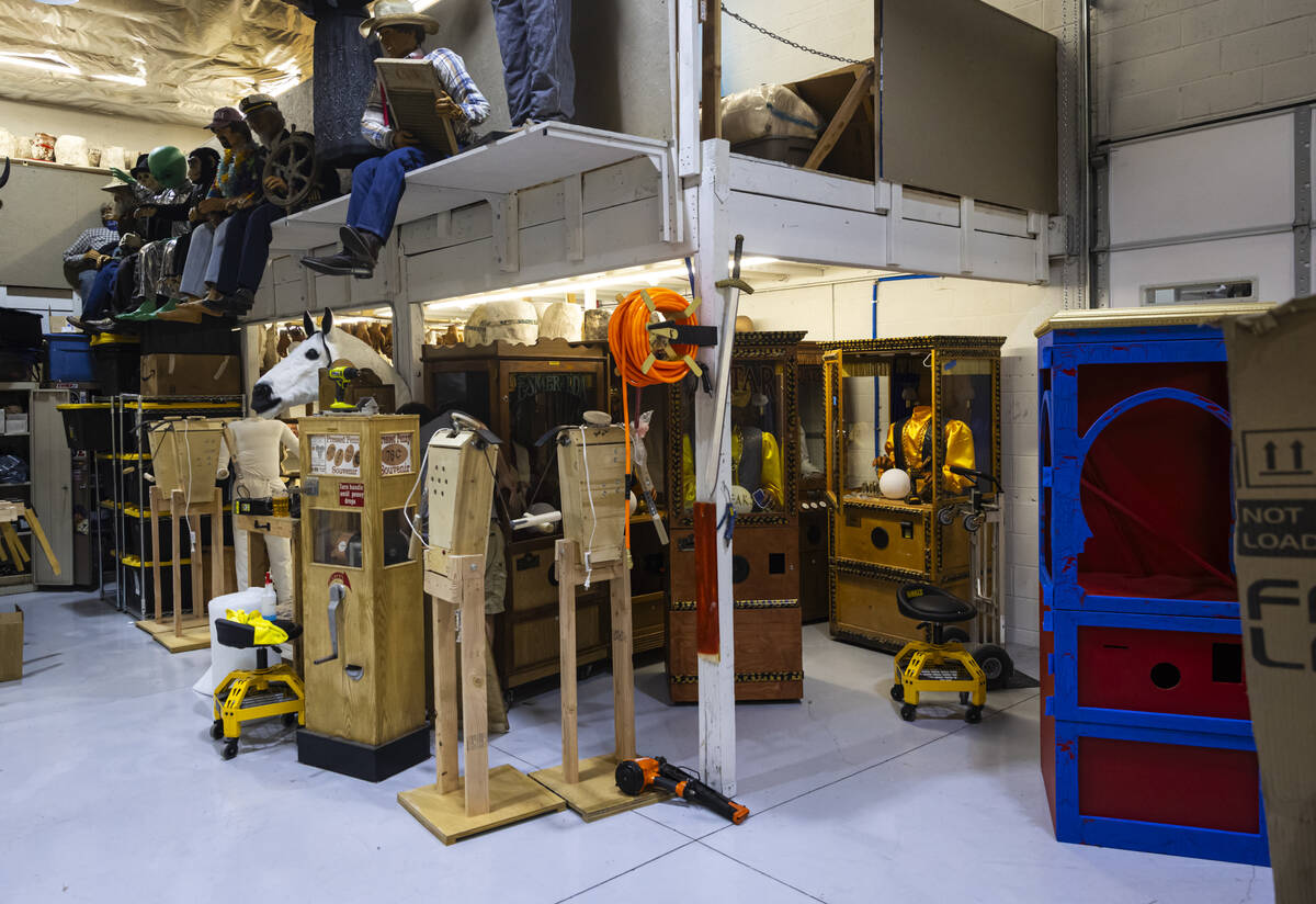 In-progress projects are seen during a tour of Characters Unlimited, which produces life-size a ...