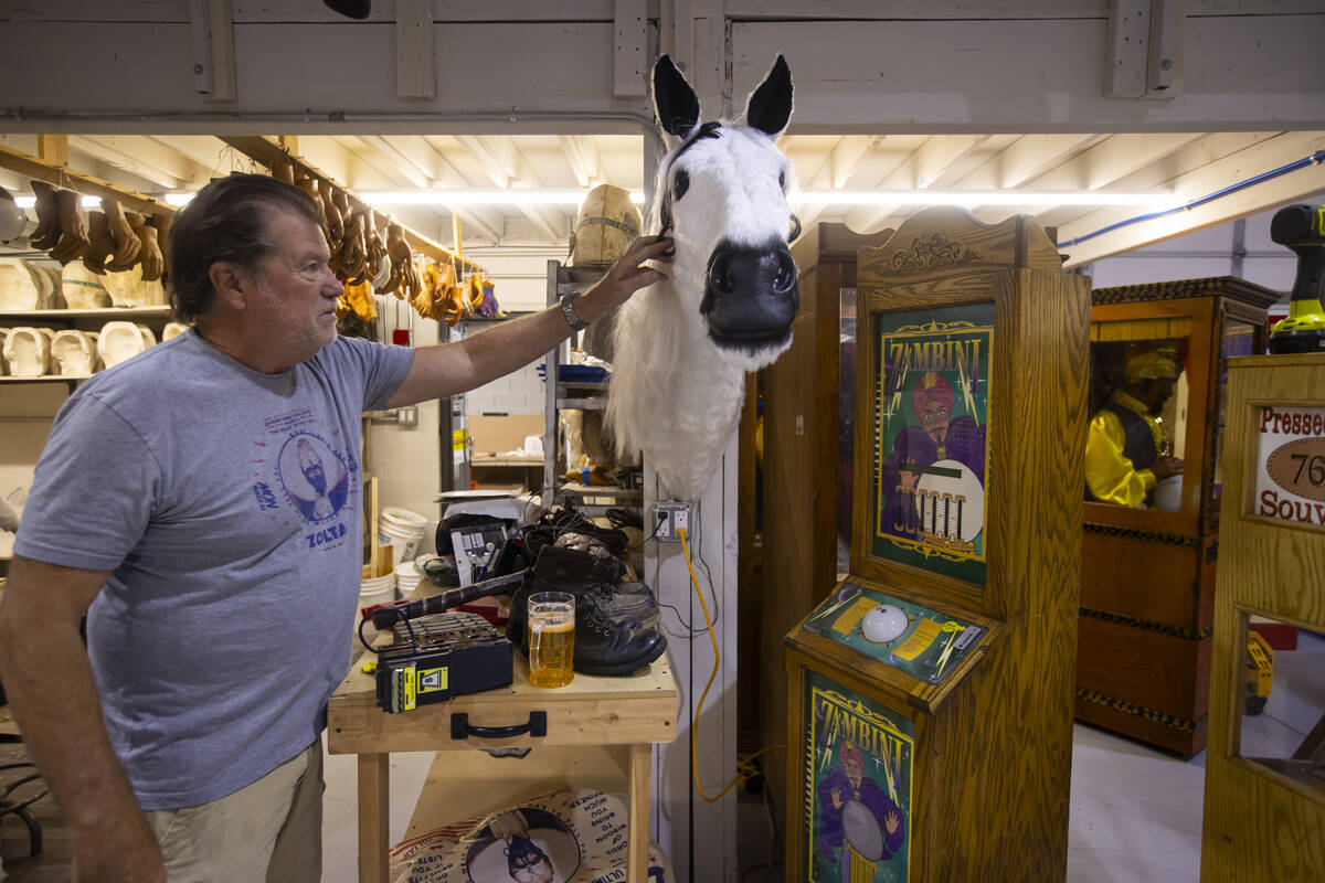 Olaf Stanton, president and CEO of Characters Unlimited, which produces life-size animatronic f ...