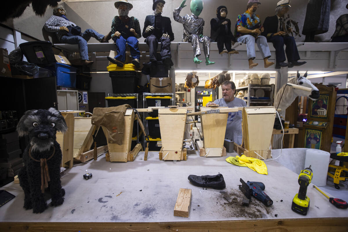 Olaf Stanton, president and CEO of Characters Unlimited, which produces life-size animatronic f ...