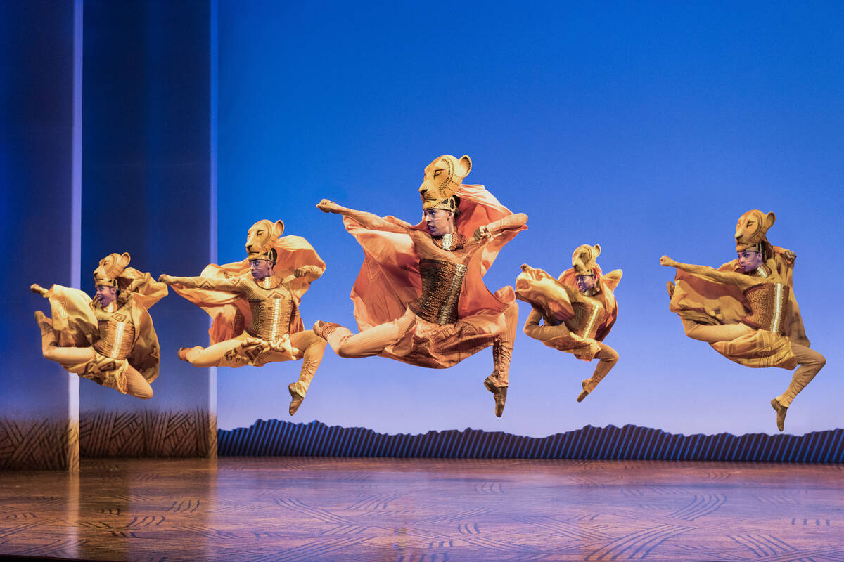 The Lionesses Dance during a production of The Lion King. (Deen van Meer)