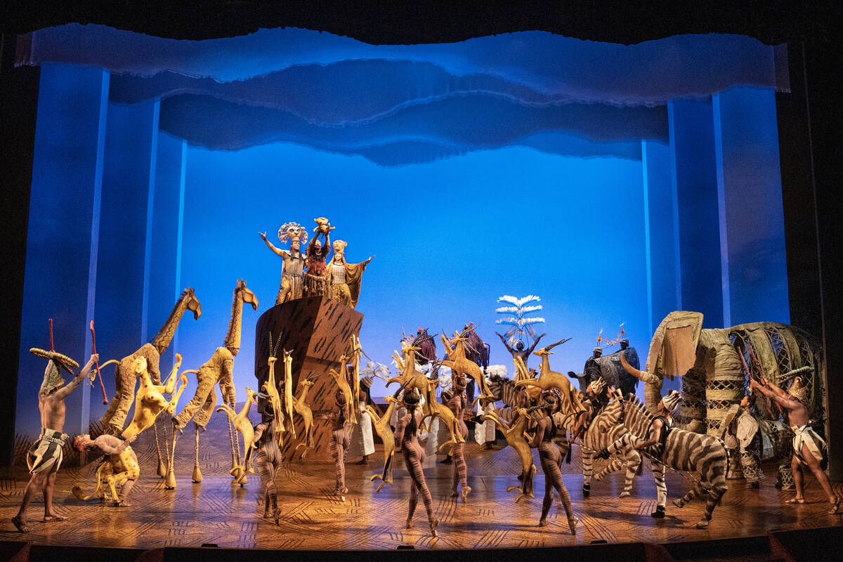 The company performs during a production of The Lion King. (Matthew Murphy)
