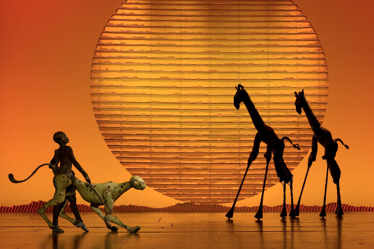"Circle of Life" is performed during a production of The Lion King. (Joan Marcus)