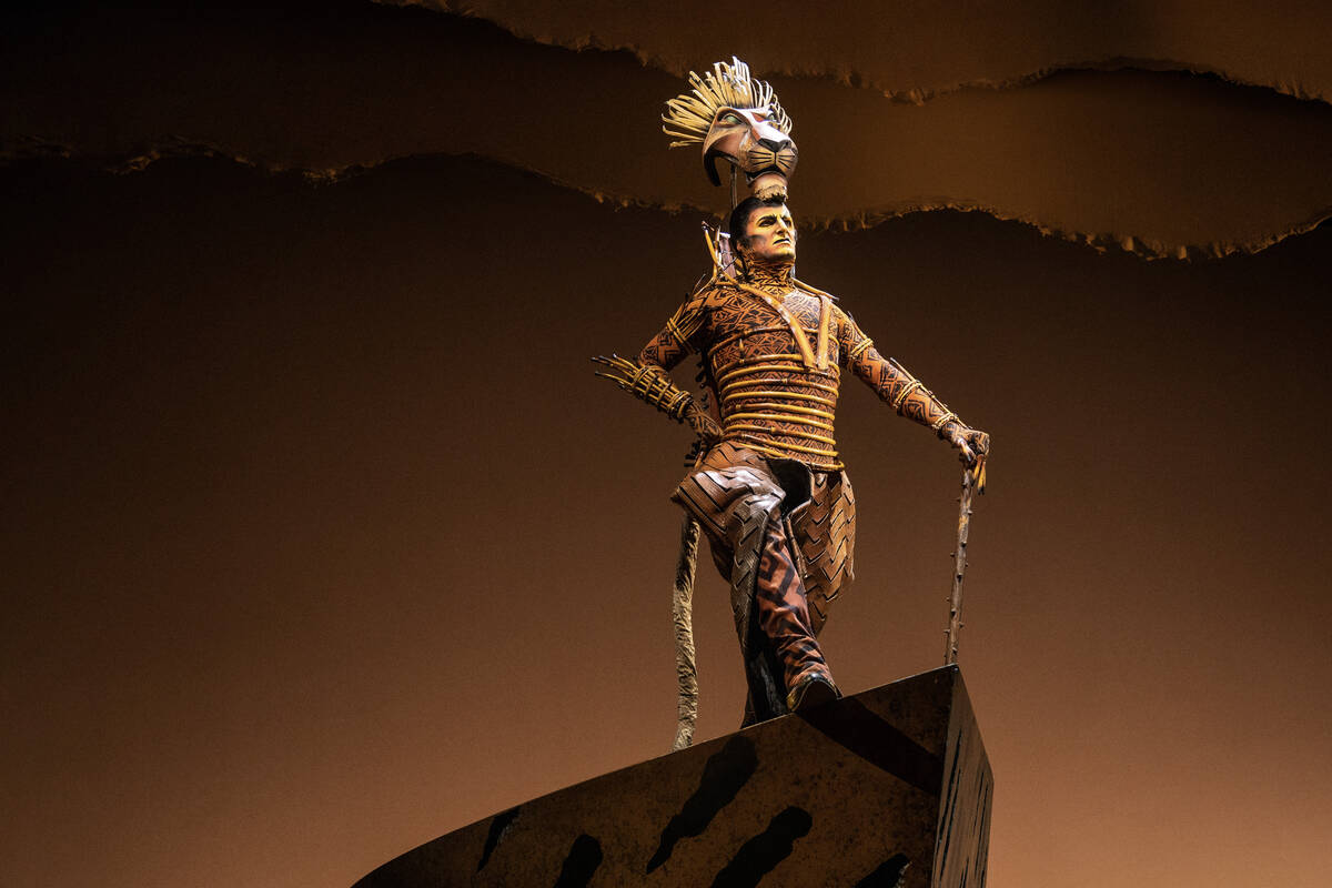 Peter Hargrave performs as Scar in a production of The Lion King. (Matthew Murphy)