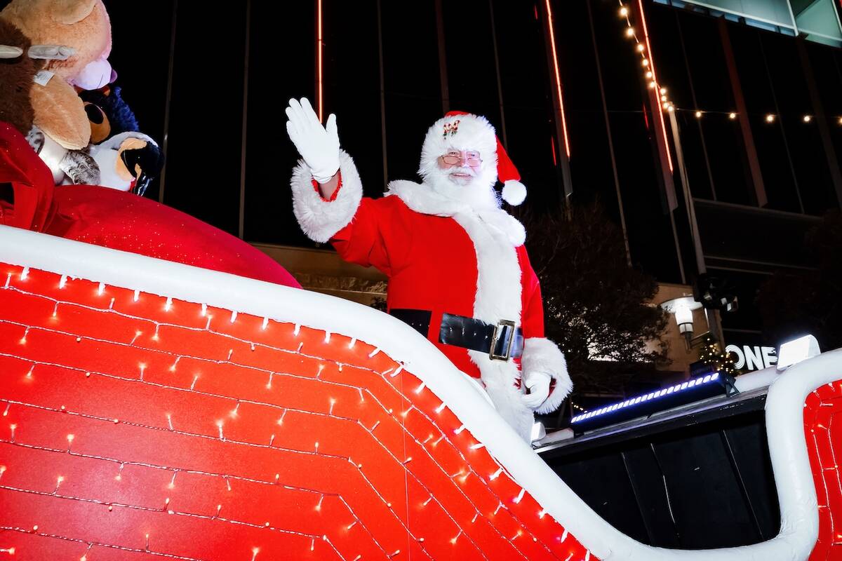 Downtown Summerlin’s holiday parade features local youths, floats, dancers, Santa and more. ( ...