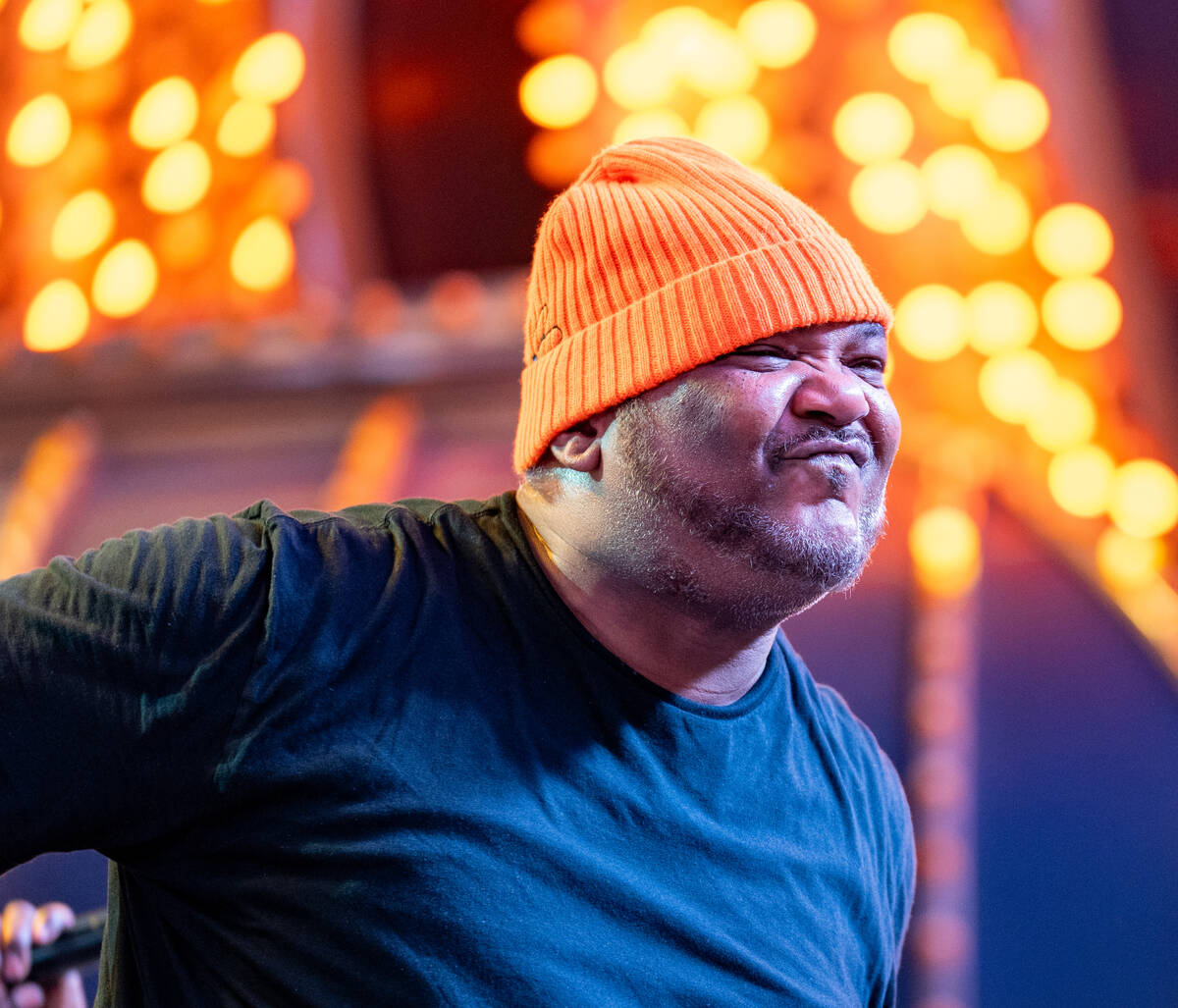Vincent Mason of De La Soul preforms on the Third Street stage during the Neon City Music Festi ...