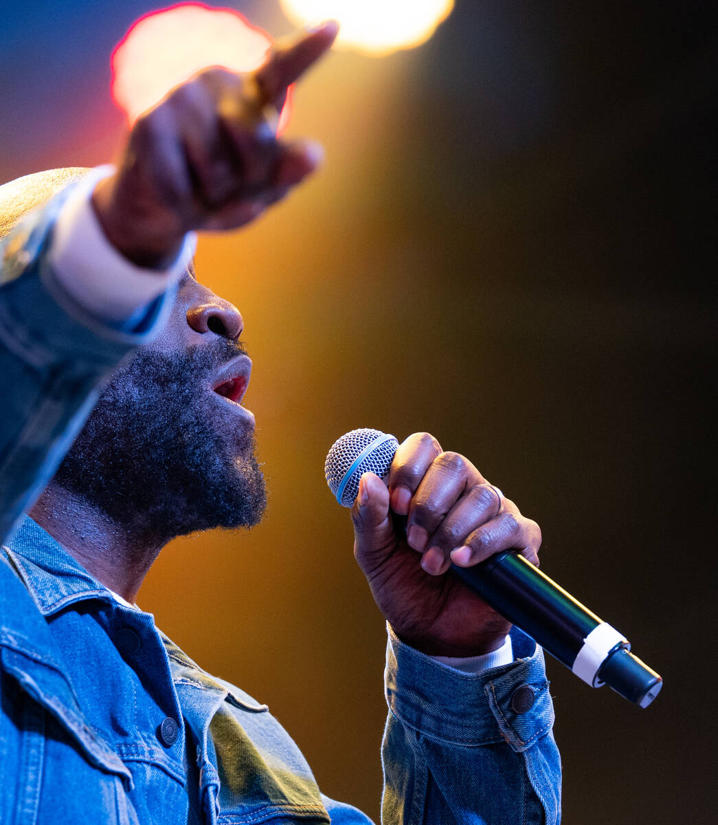 Kelvin Mercer of De La Soul preforms on the Third Street stage during the Neon City Music Festi ...