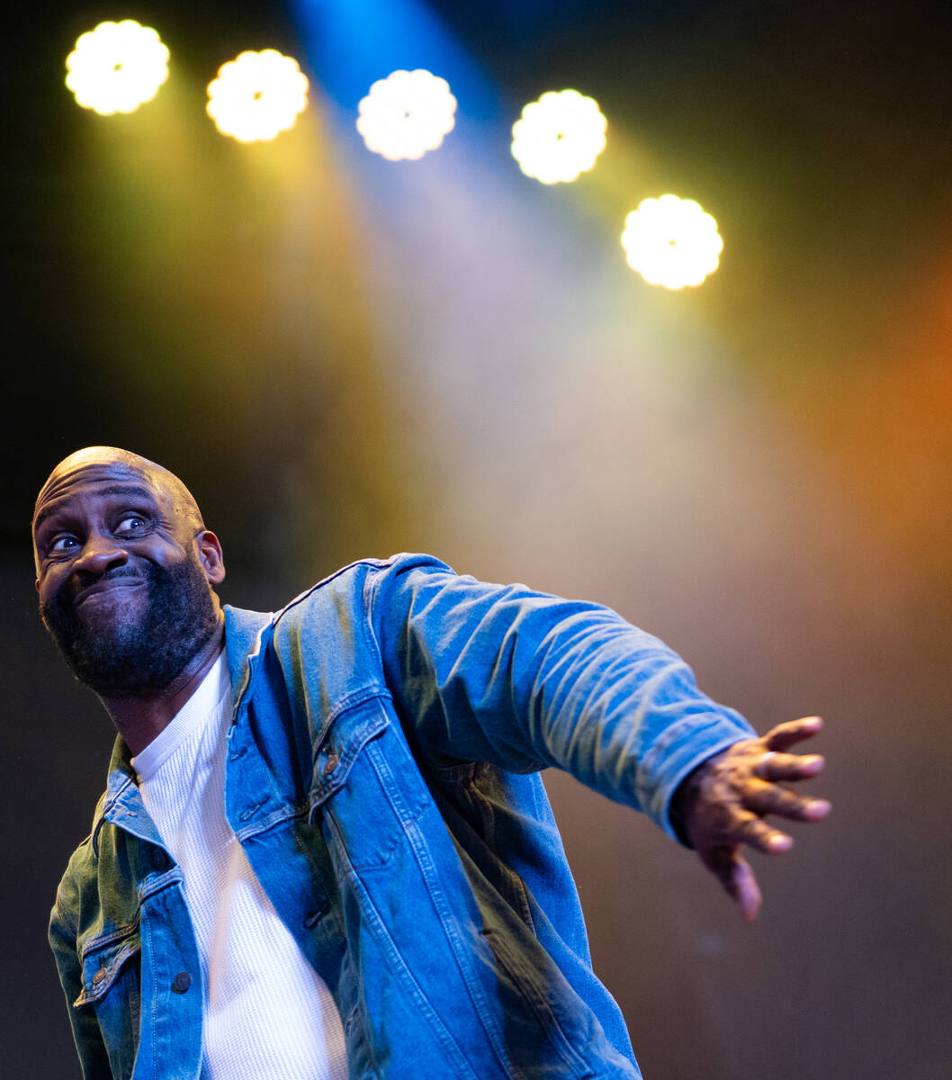 Kelvin Mercer of De La Soul preforms on the Third Street stage during the Neon City Music Festi ...