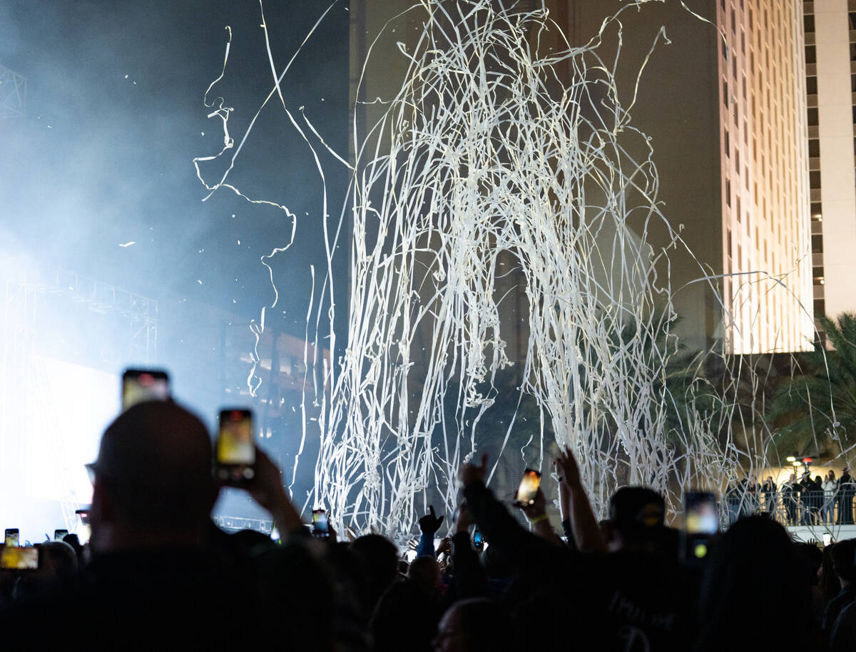 Good Charlotte preforms during the Neon City Music Festival at the Downtown Las Vegas Events Ce ...