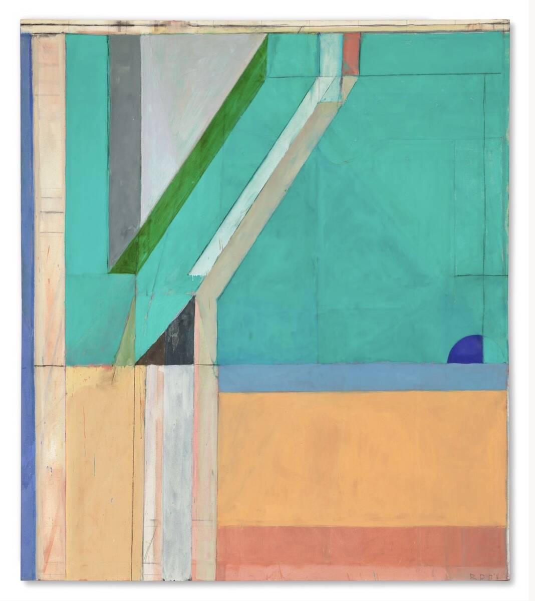 Richard Diebenkorn's “Ocean Park #40" from the late Elaine Wynn's collection realized $17,655 ...